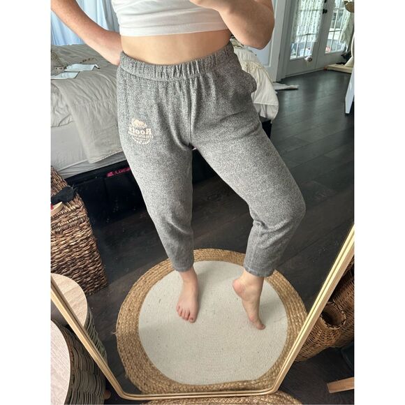 Roots Women’s Medium Canada Salt Pepper Jogger Pants - Picture 2 of 6